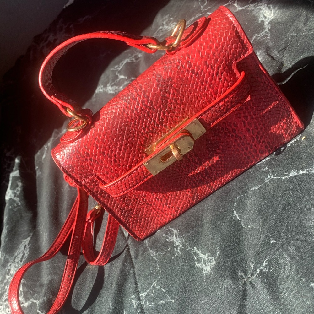 Mini croc purse